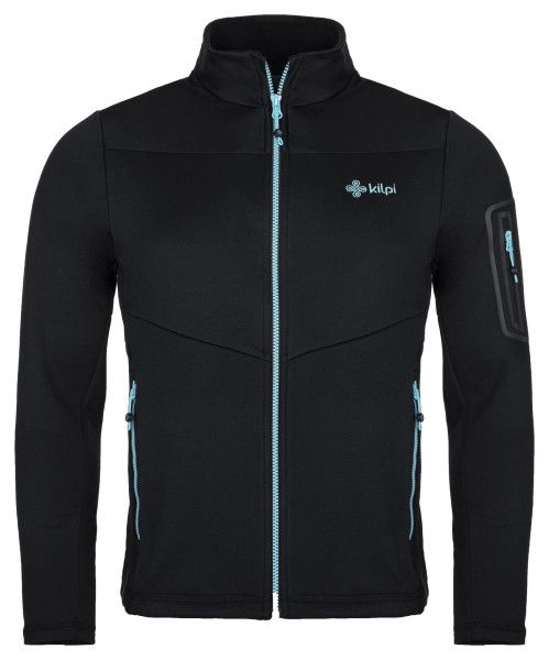 Pánská fleecová mikina KILPI Team Fleece černá Velikost: XS