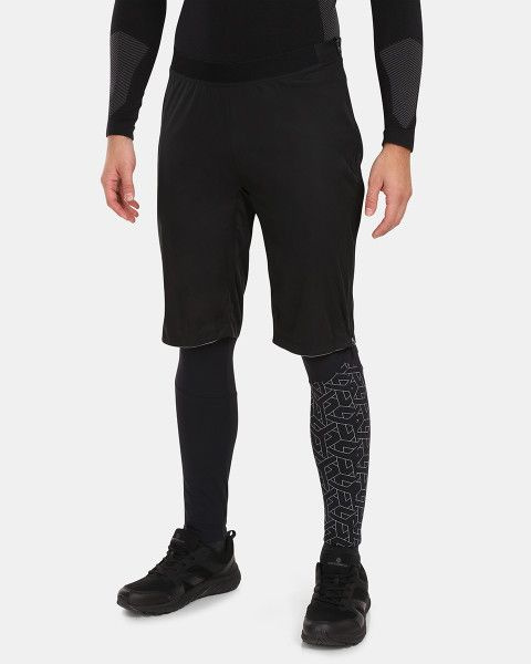 Pánské softshellové kraťasy KILPI Aldine černé Velikost: XL