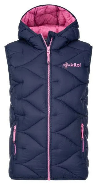 Dívčí zateplená vesta KILPI Tomm tmavě modrá Velikost: 86