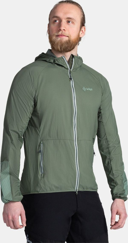 Pánská větrová bunda KILPI Rosa tmavě zelená Velikost: XXL