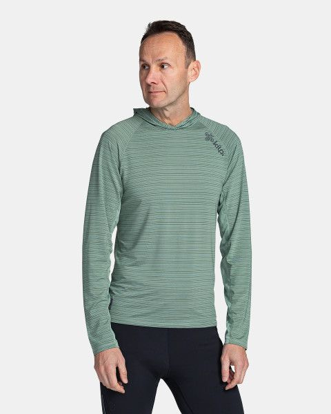 Pánská běžecká mikina KILPI Aileen zelená Velikost: XL