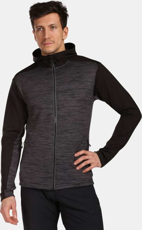 Pánská fleecová mikina KILPI Sevelen černá Velikost: L