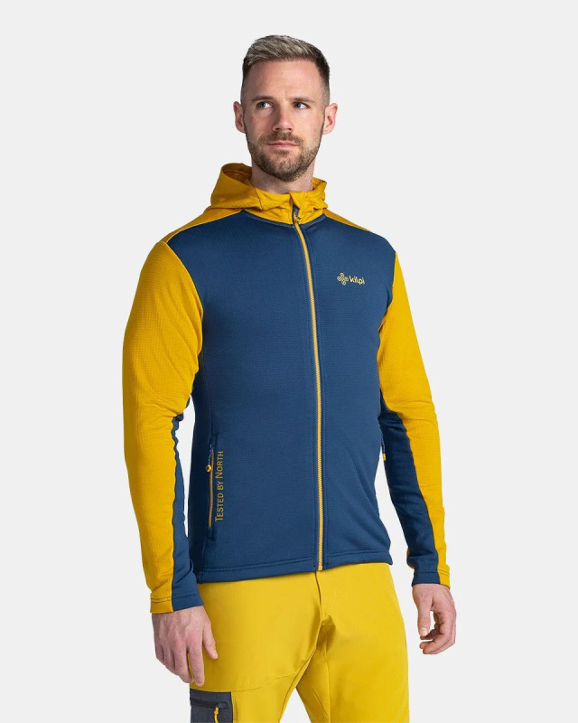 Pánská fleecová mikina KILPI Sevelen žlutá Velikost: XS