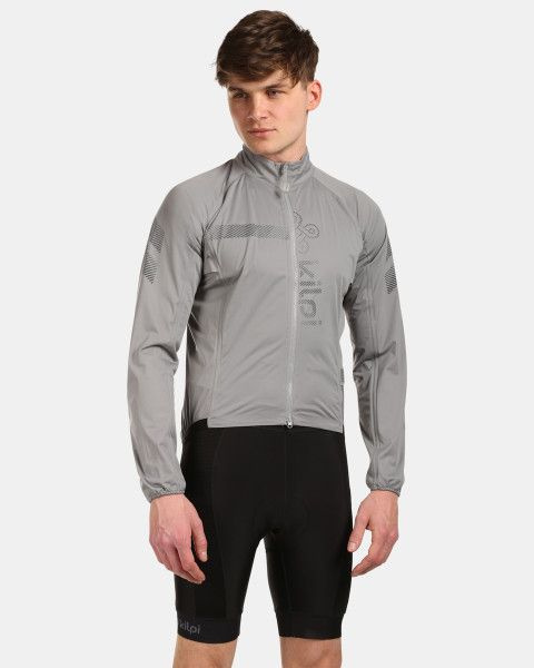 Pánská cyklistická bunda KILPI Rainar šedá Velikost: 3XL