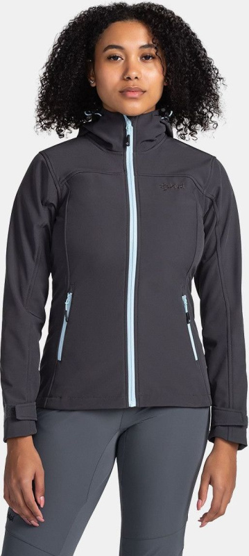 Dámská softshellová bunda KILPI Ravia tmavě šedá Velikost: 44