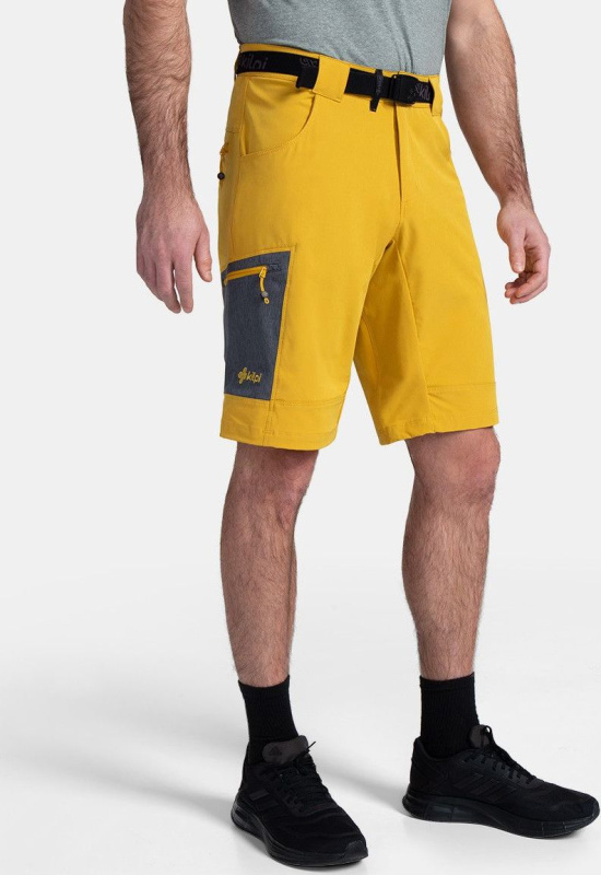 Pánské outdoorové kraťasy KILPI Navia žluté Velikost: XS