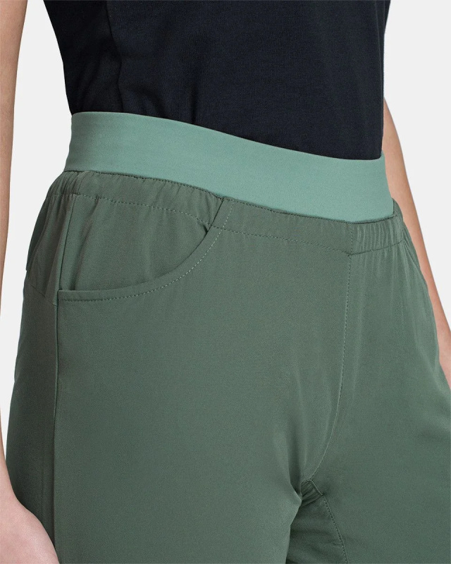 Dámské outdoorové kalhoty KILPI Mimi tmavě zelené Velikost: 38