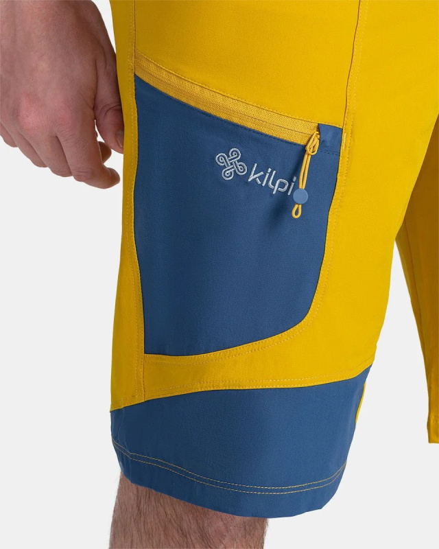 Pánské outdoorové kraťasy KILPI Bready žluté Velikost: M