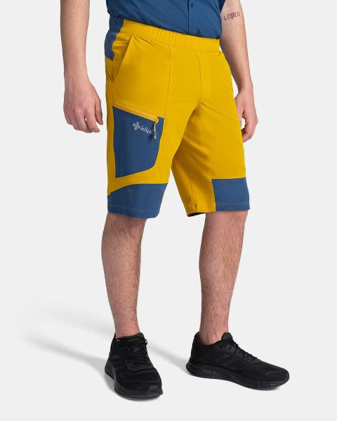 Pánské outdoorové kraťasy KILPI Bready žluté Velikost: XS