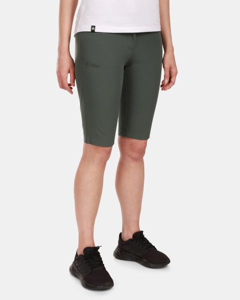 Dámské outdoorové kraťasy KILPI Sylane tmavě zelené Velikost: 46