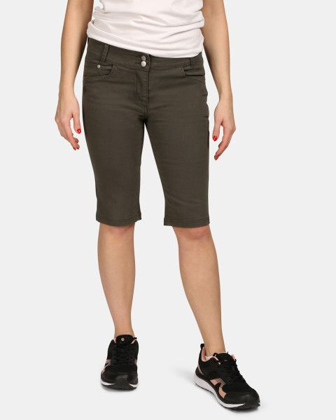 Dámské jeansové šortky KILPI Pariva tmavě zelené Velikost: 40