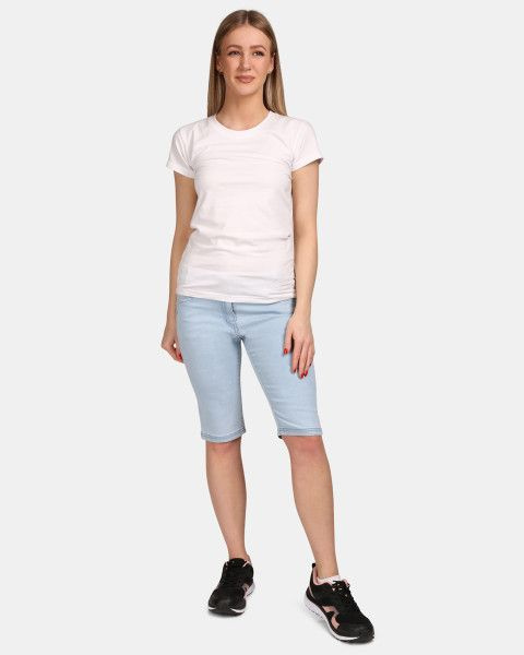 Dámské jeansové šortky KILPI Pariva světle modré Velikost: 40