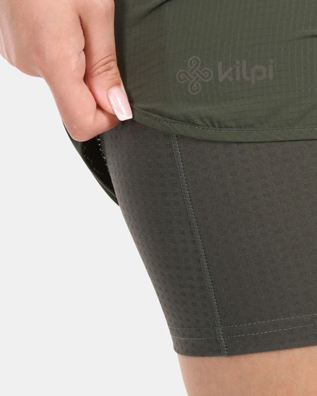Dámské běžecké šortky KILPI Bergen zelené Velikost: 44