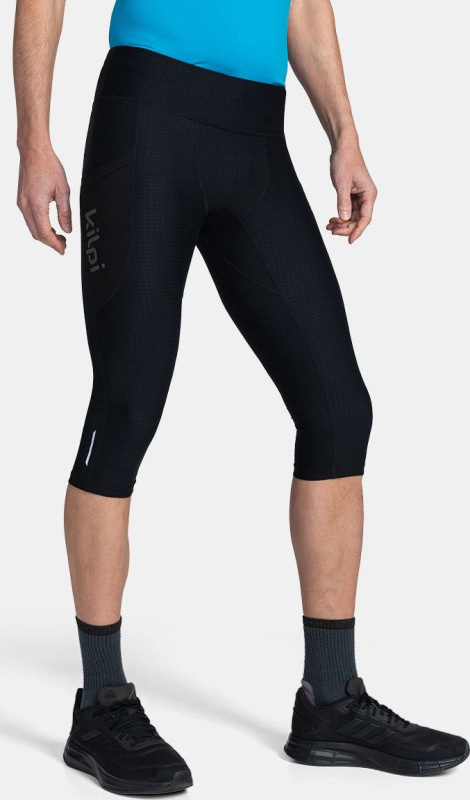 Pánské běžecké 3/4 legíny KILPI Terry černé Velikost: L