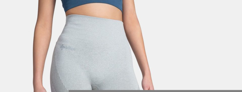 Dámské sportovní legíny KILPI Seamio světle šedé Velikost: 34