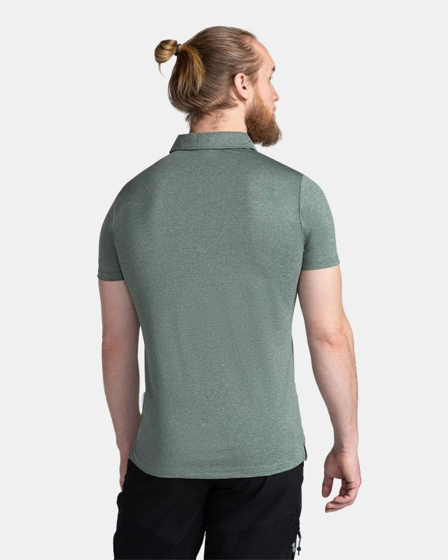 Pánské polo triko KILPI Oliva tmavě zelené Velikost: XS