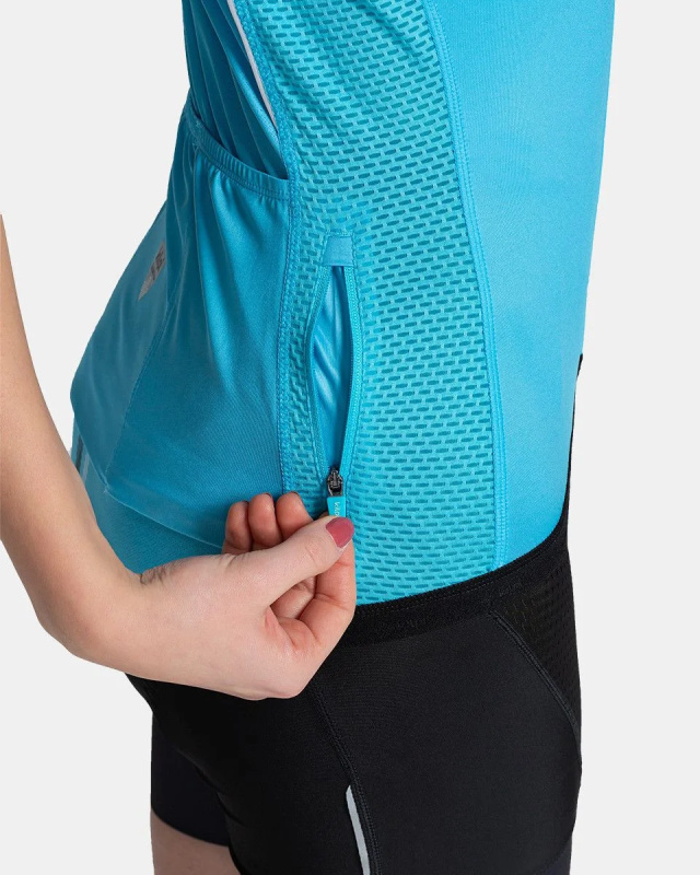 Dámský cyklistický dres KILPI Corridor modrý Velikost: 34