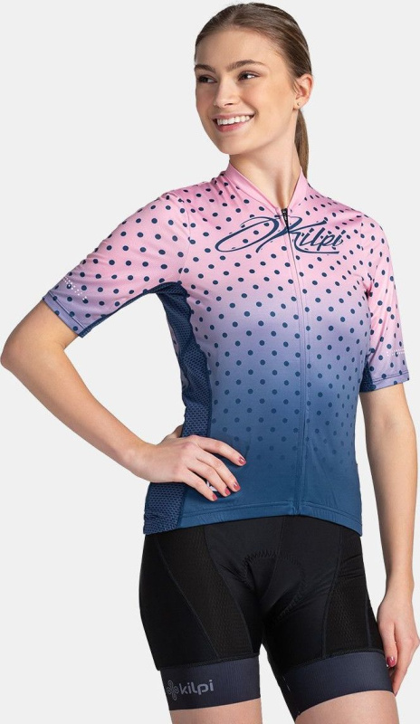Dámský cyklistický dres KILPI Ritael světle růžový Velikost: 36