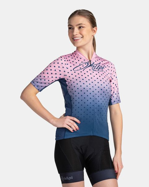 Dámský cyklistický dres KILPI Ritael světle růžový Velikost: 42