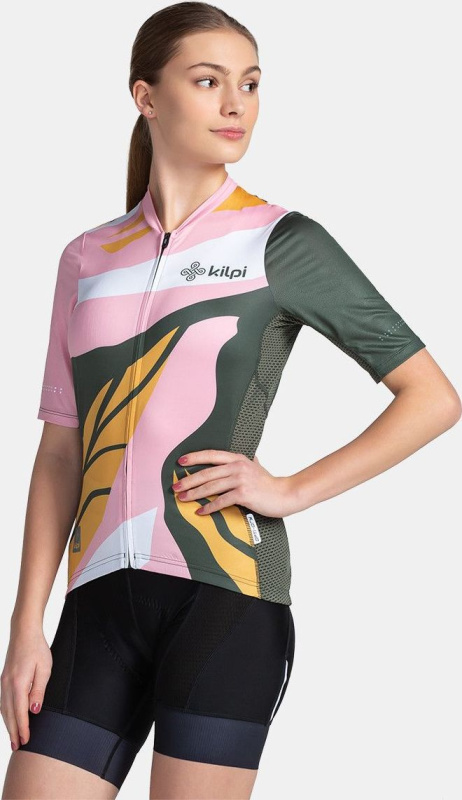 Dámský cyklistický dres KILPI Ritael tmavě zelený Velikost: 34