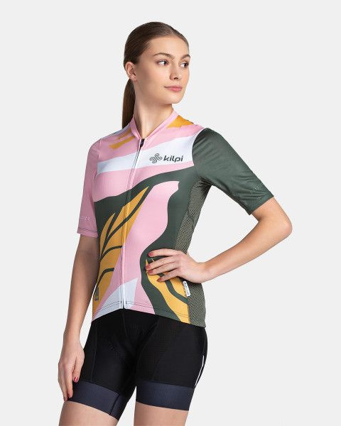 Dámský cyklistický dres KILPI Ritael tmavě zelený Velikost: 36