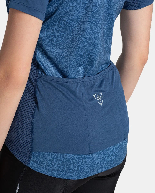 Dámský cyklistický dres KILPI Moate tmavě modrý Velikost: 34