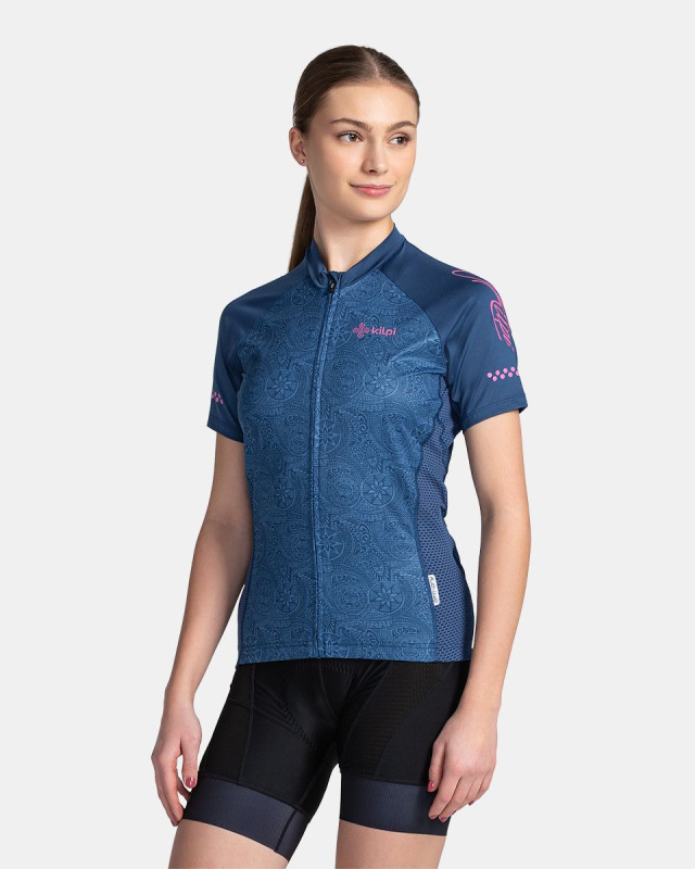 Dámský cyklistický dres KILPI Moate tmavě modrý Velikost: 38