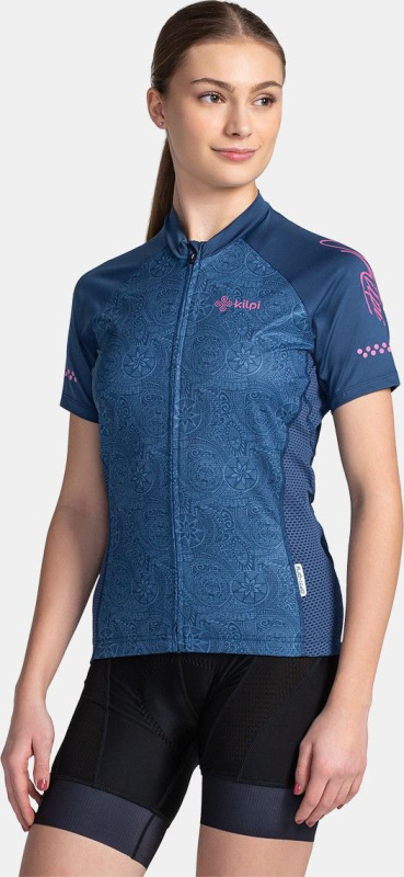 Dámský cyklistický dres KILPI Moate tmavě modrý Velikost: 38