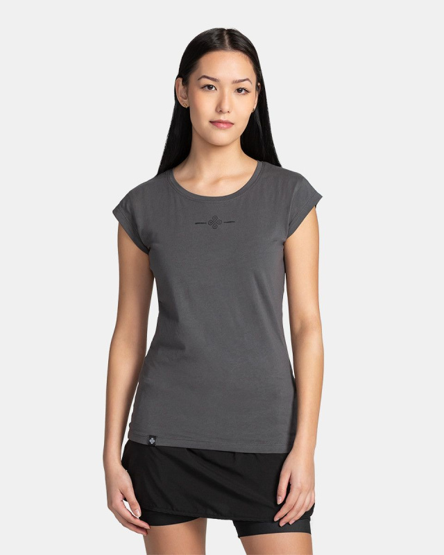 Dámské bavlněné triko KILPI Los šedé Velikost: LOS-42 - Kilpi