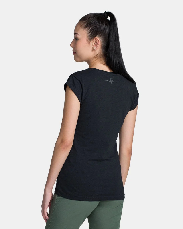 Dámské bavlněné triko KILPI Los černé Velikost: 34