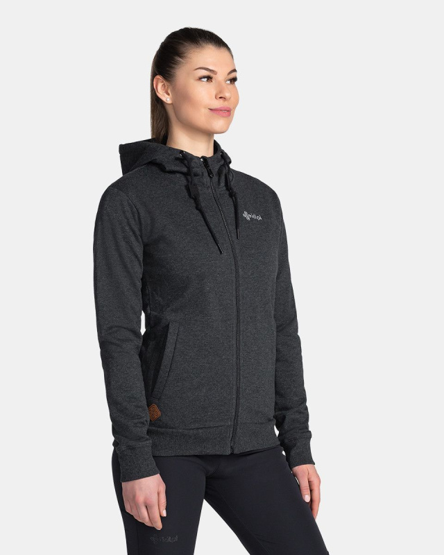 Dámská bavlněná mikina KILPI Bery černá Velikost: 34