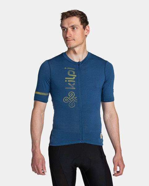 Pánský cyklistický merino dres KILPI Petrana tmavě modrý Velikost: 3XL