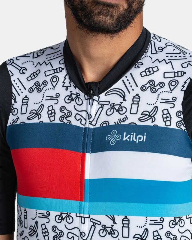 Pánský cyklistický dres KILPI Rival černý Velikost: XL