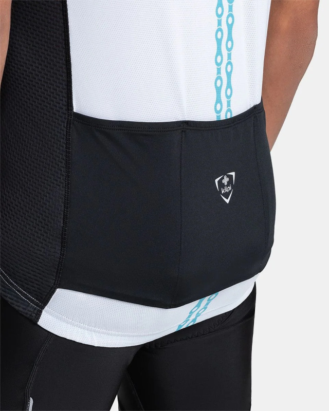 Pánský cyklistický dres KILPI Rival bílý Velikost: M