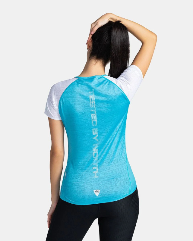 Dámské běžecké triko KILPI Floreni modré Velikost: 40