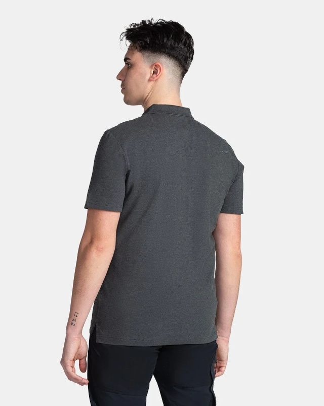 Pánské bavlněné polo triko KILPI Vilar černé Velikost: 3XL