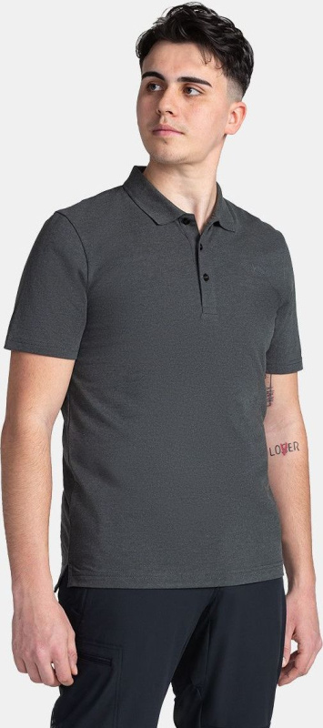 Pánské bavlněné polo triko KILPI Vilar černé Velikost: XL