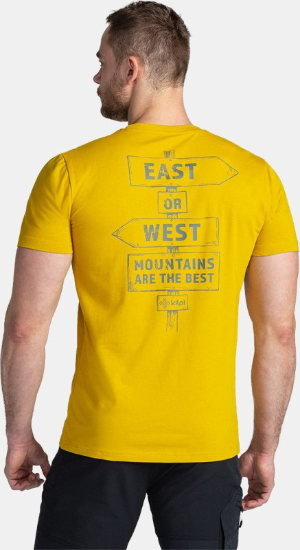 Pánské bavlněné triko KILPI Bande žluté Velikost: XL