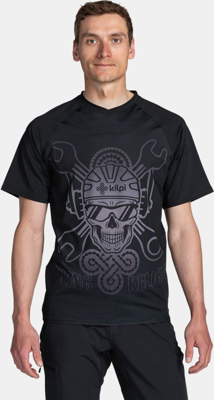 Pánský cyklistický dres KILPI Remido černý Velikost: XS