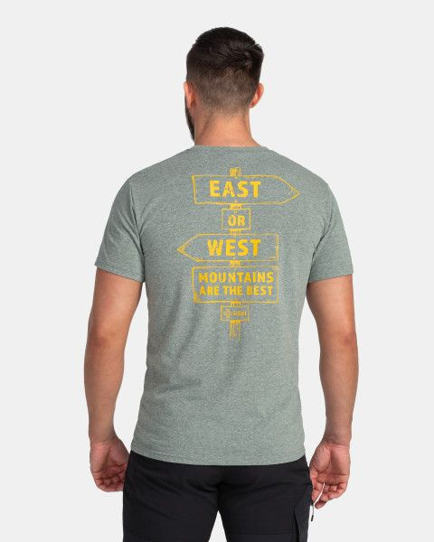 Pánské bavlněné triko KILPI Bande šedé Velikost: XXL