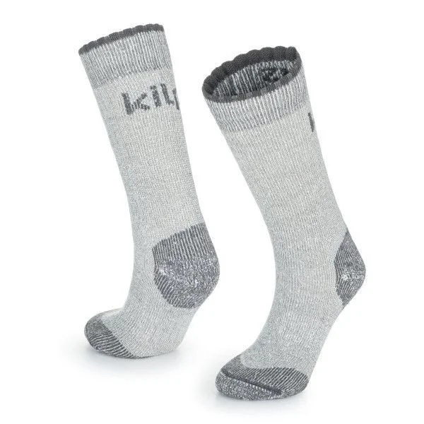 Unisex merino ponožky KILPI Lecco světle šedé Velikost: 35