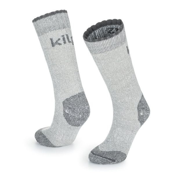 Unisex merino ponožky KILPI Lecco světle šedé Velikost: 35