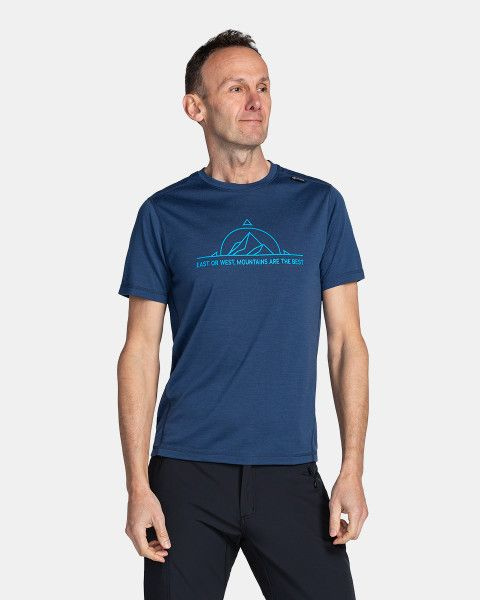 Pánské merino triko KILPI Merin modré Velikost: S