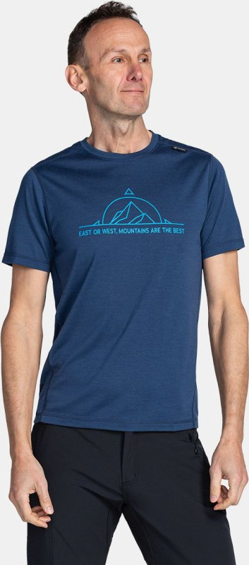 Pánské merino triko KILPI Merin modré Velikost: XS