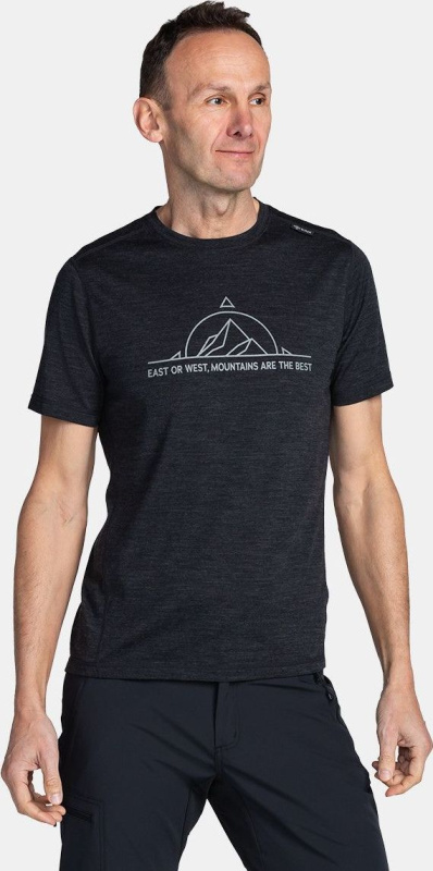 Pánské merino triko KILPI Merin tmavě šedé Velikost: M