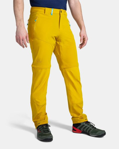 Pánské outdoorové kalhoty 2v1 KILPI Hosio žluté Velikost: S Short