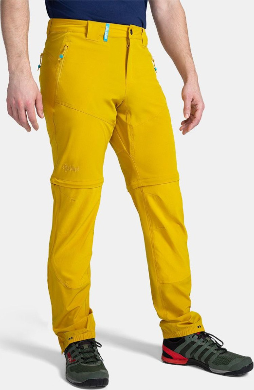 Pánské outdoorové kalhoty 2v1 KILPI Hosio žluté Velikost: S Short