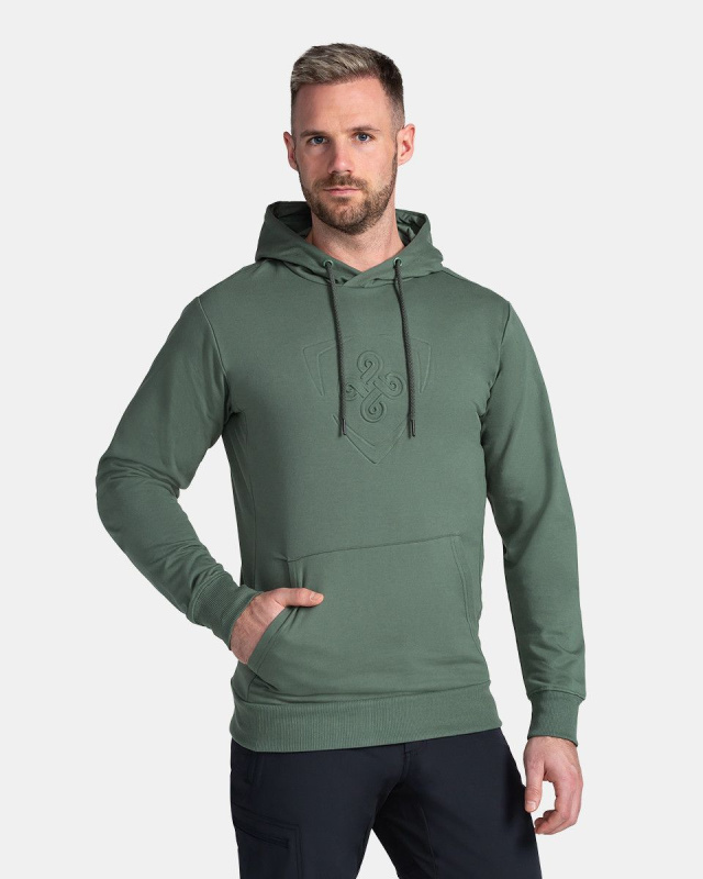 Pánská mikina KILPI Lagoa tmavě zelená Velikost: 3XL