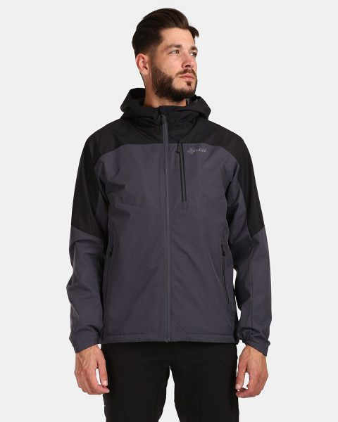 Pánská outdoorová bunda KILPI Olvera tmavě šedá Velikost: XL