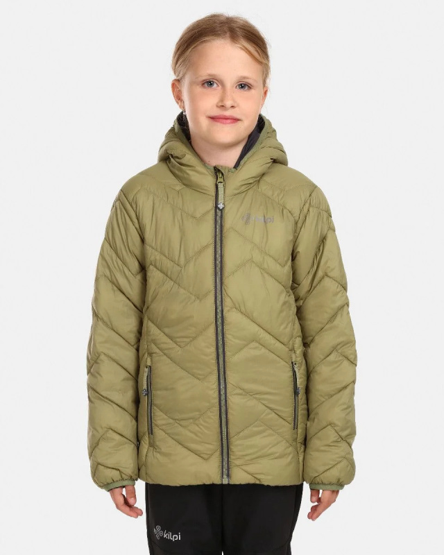 Dětská zateplená bunda KILPI Rebeki zelená Velikost: 122